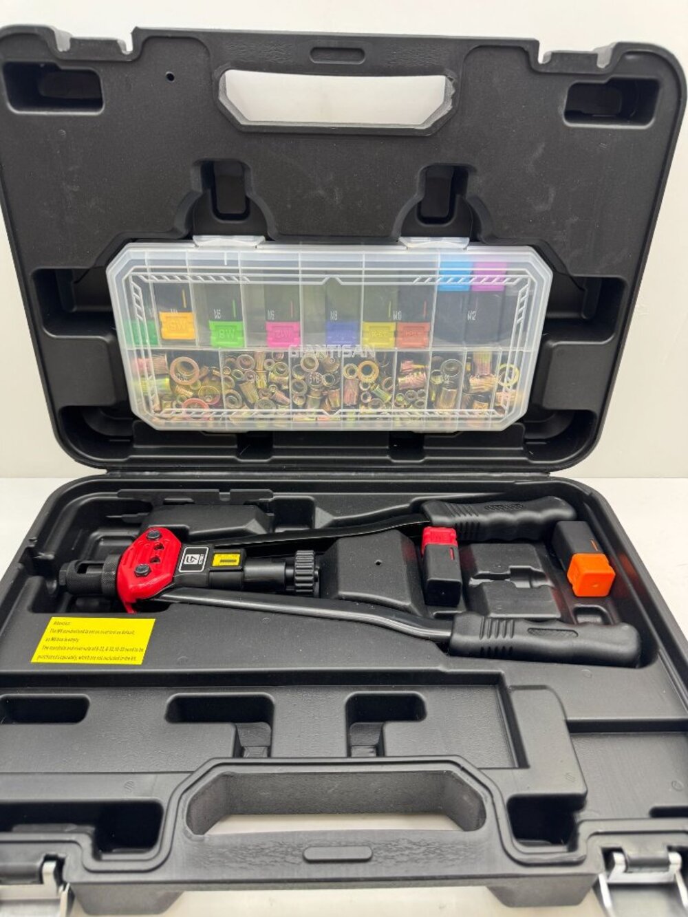Professional Rivet Nut Tool Kit With Assorted Rivet Nuts Set And Carrying Case - Picture 3 of 9
